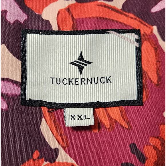 TUCKERNUCK Women's Plus XXL 2X Tunic Top Poppy Stripe Margot Tropical Floral 48" - Picture 4 of 9